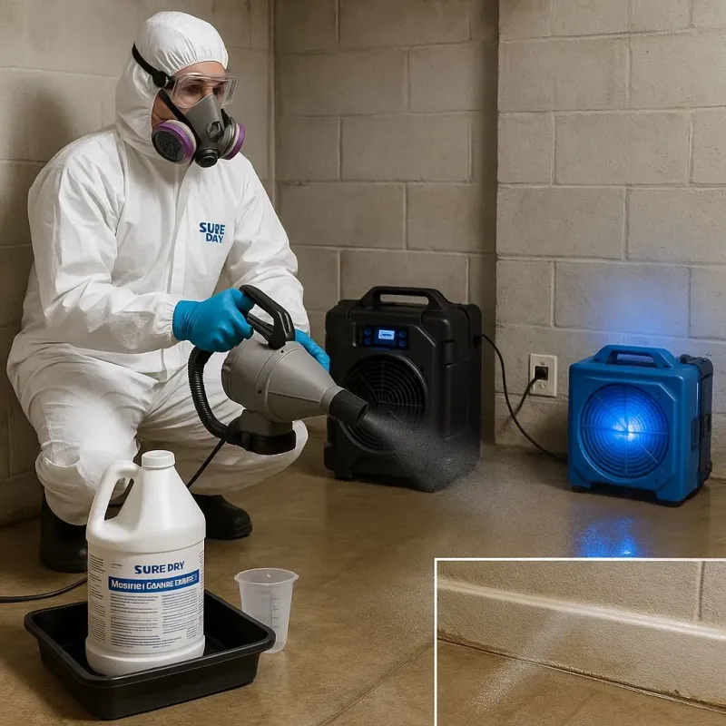 Sanitization and Odor Removal process in Center Hill, FL